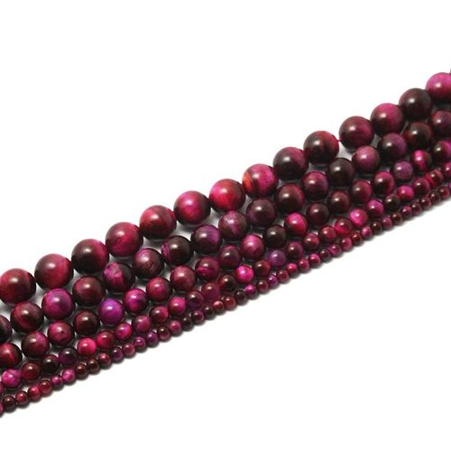 Perles ?il De Tigre En Pierre Naturelle, Rondes, Marron, Rouge, Vert, Violet, Tailles 4mm, 6mm, 8mm, 10mm, 12mm, Pour La Fabrication De Bijoux