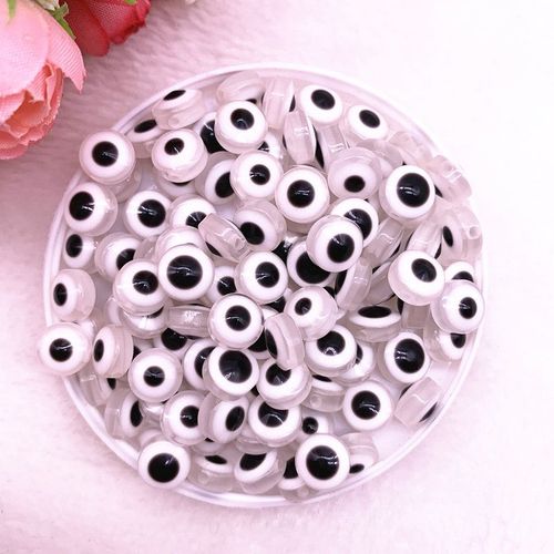 Perles Ovales 8/10mm, 50 Pièces, En Résine, Pour La Fabrication De Bijoux, Bracelet À Bricoler Soi Même Pièces, #03
