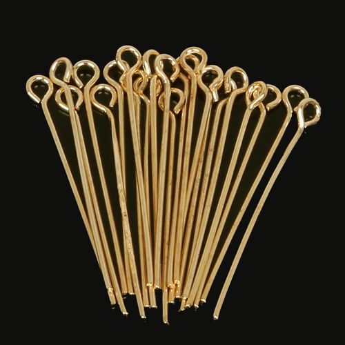 Lot De 380 Épingles À ?il En Métal, 30mm, Couleur Or Rose, Accessoires Pour Bijoux, Diy, Vente En Gros