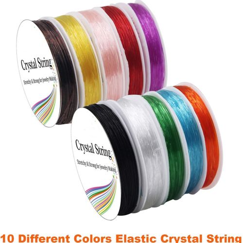 Cordon Élastique Cordon Élastique Extensible Bracelet Chaîne Cordon De Perle Pour Bracelet, Perles Fabrication De Bijoux