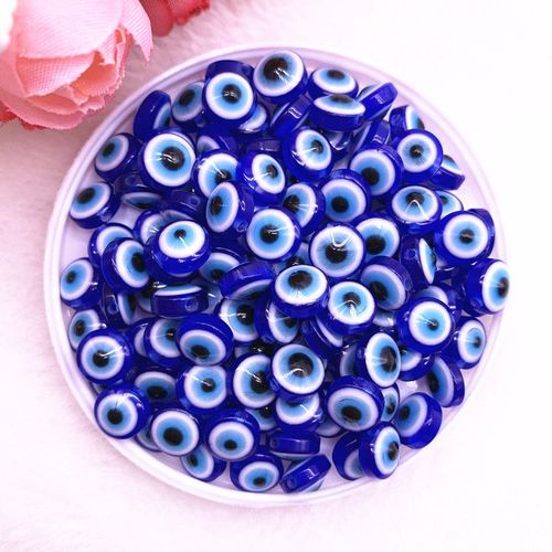 Perles Ovales 8/10mm, 50 Pièces, Perles D'espacement En Résine Pour La Fabrication De Bijoux, Bracelet À Bricoler Soi Même Pièces