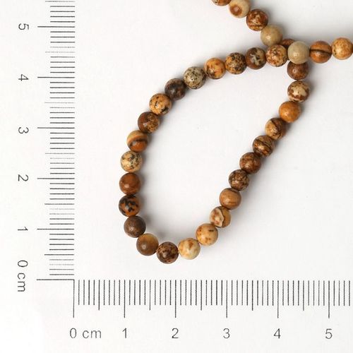 Perles Rondes Marron Sélectionnables Pour Cadeau De Noël, 4/6/8/10mm, 15 Pouces/Brin, Perles En Pierre Naturelle, Pour La Fabrication De Bracelets Et De Colliers
