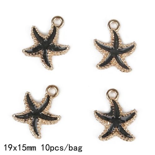 Pendentif En Alliage De Zinc Et Huile Colorée, 19x15mm, Coquillage Émaillé, Petites Breloques Pour Bricolage, Boucle D'oreille, Bracelet, Bijoux, Cadeau Artisanal