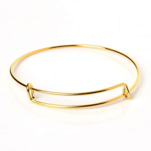 Bracelet En Fer Ajustable Et Extensible Plaqué Or/Rhodium, Bijoux À La Mode, Offre Spéciale