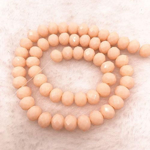 Rondelle Beige D'autriche De 8mm, Perles En Verre Cristal À Facettes, De Roue, Pour La Fabrication De Bijoux De Bracelet #03 30 Pièces/Lot