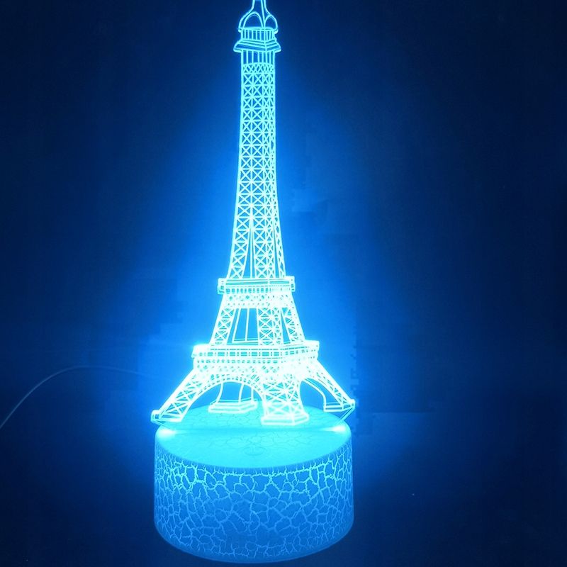 Lampe  Capteur Tactile Adapte  La Tour Eiffel De Paris, L... - 2