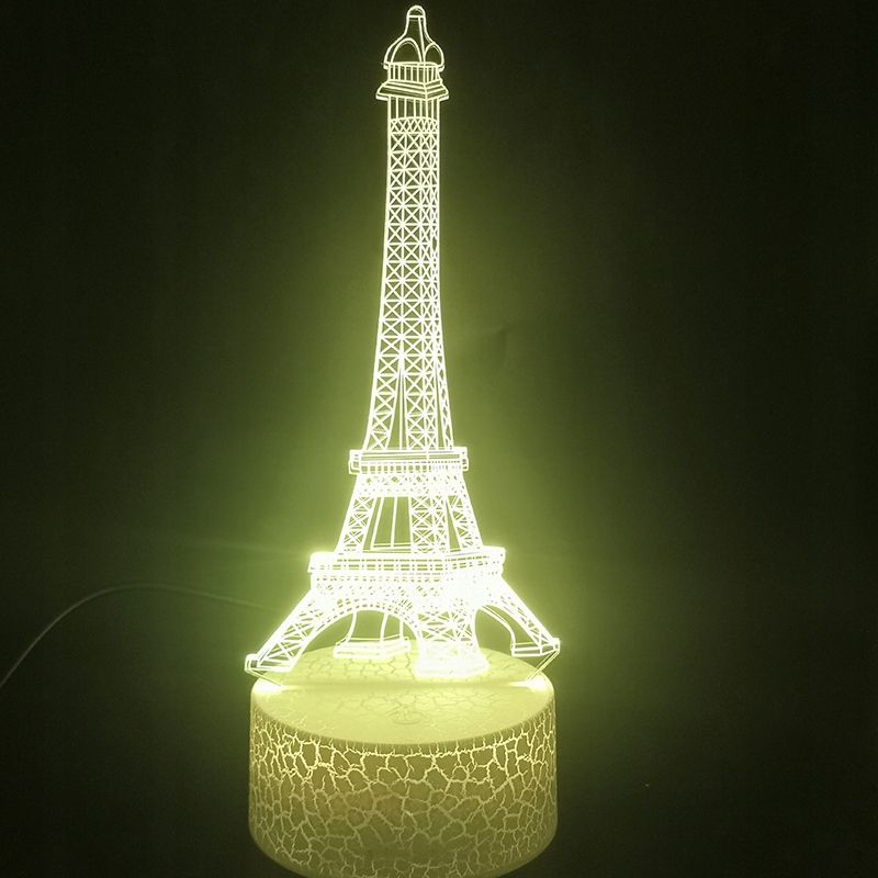 Lampe  Capteur Tactile Adapte  La Tour Eiffel De Paris, L... - 3