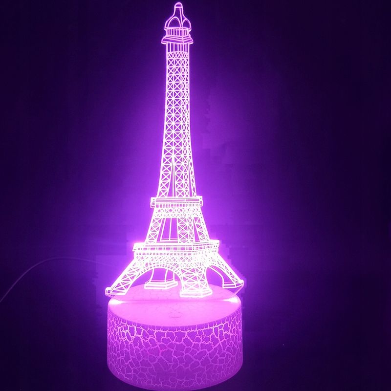 Lampe  Capteur Tactile Adapte  La Tour Eiffel De Paris, L... - 4