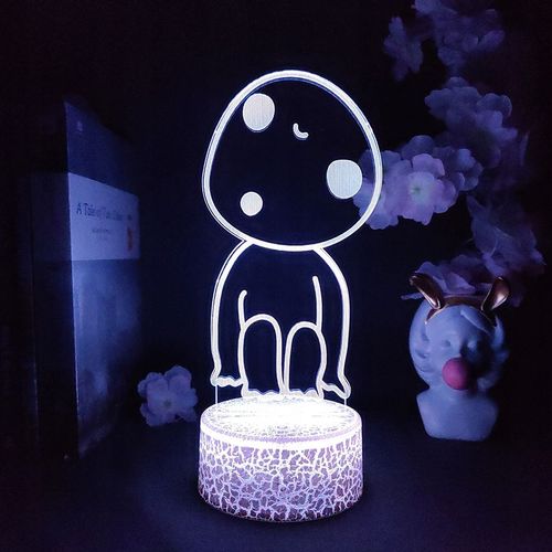 Lampe De Chevet Avec Personnage De Princesse Mononoke, Adaptée À L'anime, Veilleuse Af16729
