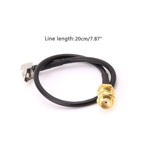 SMA femelle Jack à TS9 mâle à Angle droit RG174 câble queue de cochon 20cm antenne câbles coaxiaux