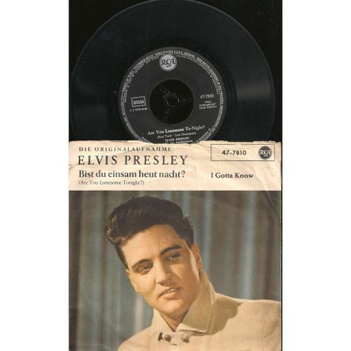 Are You Lonesome Tonight 45 Tours Allemagne 1960 Rca 47-7810