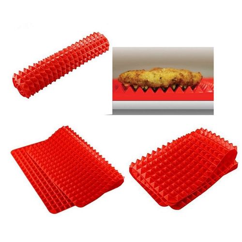 Plaques de cuisson antiadhésives Tapis de cuisson en Silicone pour Barbecue en plein air pyramide casserole réduisant les graisses four plateau de cuisson nouveauté vente en gros R40 1 pièce