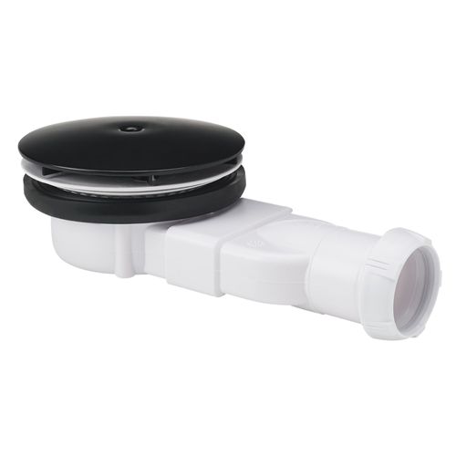 Dôme Noir DN40 Svelte Douche Siphon Vidange Super Plat 24l/min