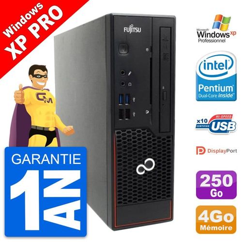 Mini PC Fujitsu Esprimo C720 SFF G3220 RAM 4Go Disque Dur 250Go Windows XP