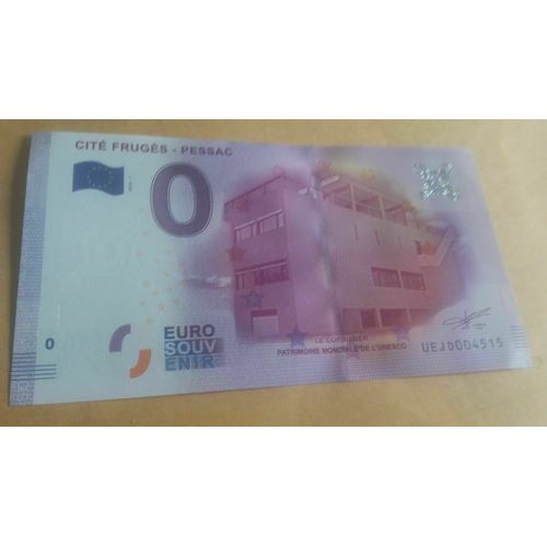 Billet Touristique France 2016-1 Cité Fruges Pessac Épuisé N°4507
