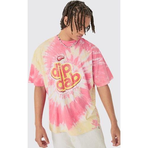 Oversized Tie Dye Dip Dab License T-Shirt Homme - Multicolore - Xs, Multicolore