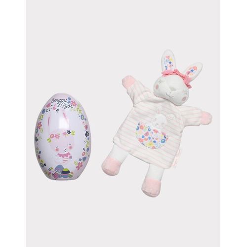 Doudou Lapin Paques Sergent Major Marionnette Thea Jouet Ouef Metal Naissance Bebe