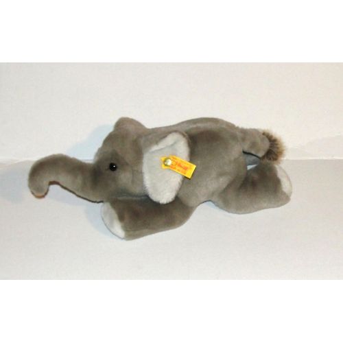 Peluche Elephant Gris Steiff Doudou Floppy Couché 22 Cm