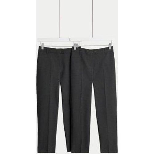 Lot De 2 Pantalons Filles Coupe Standard Anti-Taches (Du 2 Au 18 Ans) - Noir