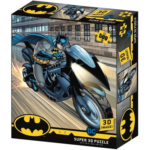 Dc Comic Bm32519 Batman - Puzzle 3d Effet Batcycle