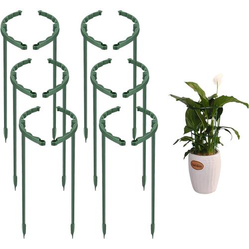 Vert Lot De 12 Tuteurs En Plastique Pour Plantes Arquées, Piquets De Soutien Pour Plantes, Demi-Circulaire Pour Plantes, Support Pour Plantes De Jardin, Pour Plantes Pour Fleurs, Rose, Ortensia