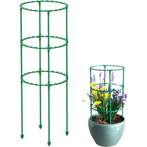 #5 Lot De 2 Cages De Support Pour Plantes, Petites Cages Avec Anneaux Réglables, Support De Fleurs De Jardinage Multicouche, Cadre D'escalade Multifonctionnel Pour Plantes Assemblées Pour Pots(#5)