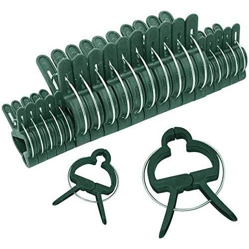 Vert Clips Pour Plantes, 30 Grands Et 30 Petits Clips Pour Plantes Et Fleurs Pour Serre, Jardinage, Tiges De Support, Vignes, Parterres De Fleurs, Plantes Grimpantes Verticales, 2 Tailles, 60 Pièces