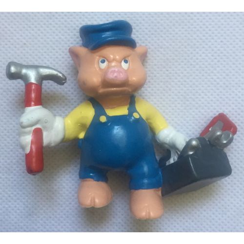 Figurine Cochon Bricoleur, Les Trois Petits Cochons, Walt Disney, Dessin Animé, Animation