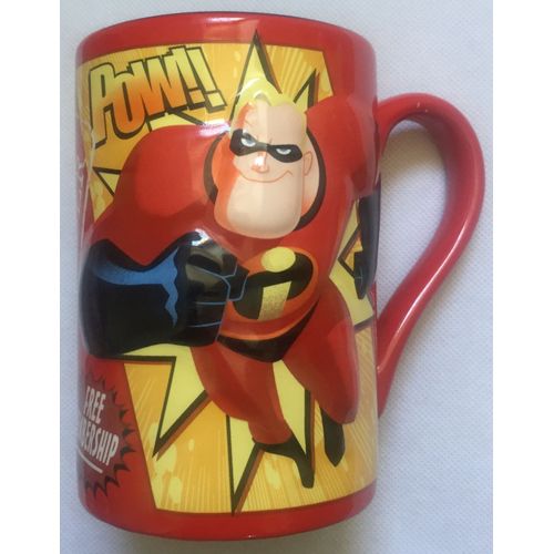 Tasse, Mug En Relief The Incredibles Club Official Member, Les Indestructibles, Walt Disney, Dessin Animé, Animation, Figurine, Pixar