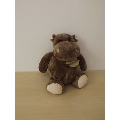 Peluche Doudou Hippopotame Marron Histoire D'ours
