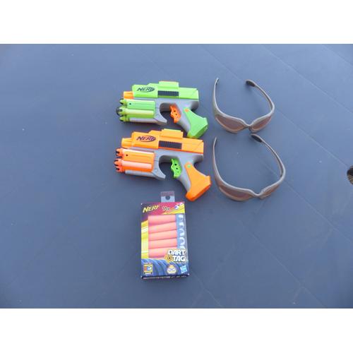 Nerf dart tag strikefire duo green and orange | Rakuten