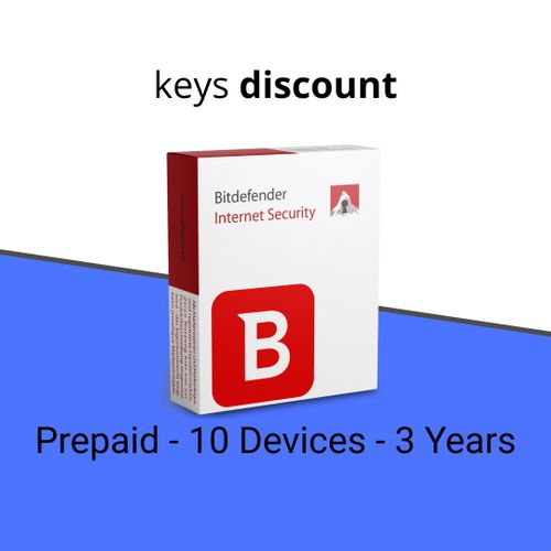 Bitdefender Internet Security (10 Appareils - 3 Ans)