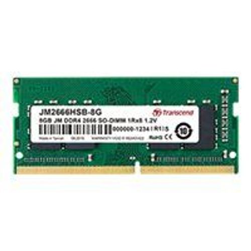Transcend JetRAM - DDR4 - module - 8 Go - SO DIMM 260 broches - 3200 MHz / PC4-25600 - CL22 - 1.2 V - mémoire sans tampon - non ECC
