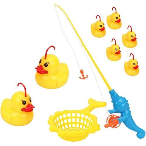 Jouets De Bain Pour Bébé, 9 Pièces/Ensemble Jeu De Pêche Au Canard À Induction Jouet De Bain Étang Piscine Jouet Enfant Jouet Éducatif Préscolaire Pour Bébés