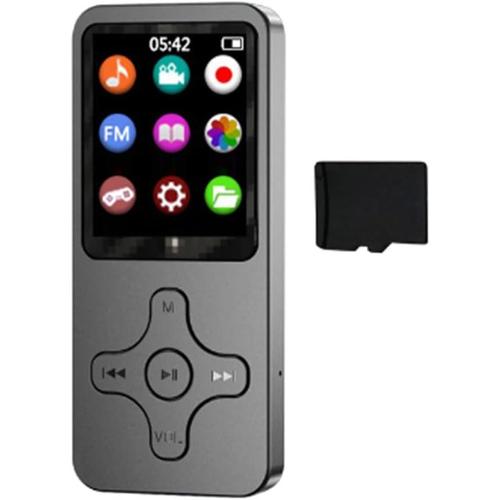 Mini Lecteur MP3 MP4 ¿¿Cran LCD 1,8 Pouces Haut-Parleur Bluetooth Lecteur de Musique HiFi Baladeur avec Enregistrement Radio FM 32G