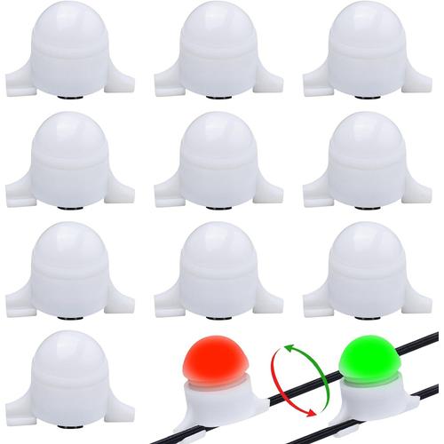 Lot De 10 Détecteurs De Touche Électroniques Sensibles Avec Indicateur Lumineux Led Pour La Pêche