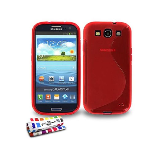 Coque Samsung Galaxy S3 I9300 Rouge Ultra Slim " Le S " Silicone Souple (Tpu)