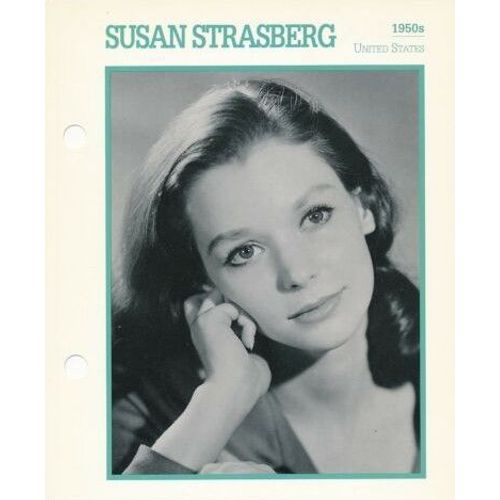 Movie Star Card [Carte Perforée En Langue Anglaise] Susan Strasberg