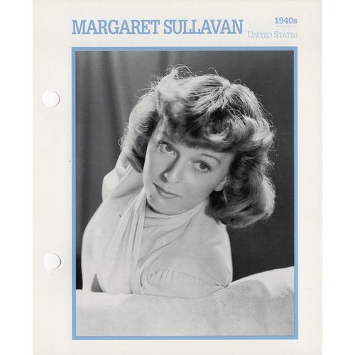 Movie Star Card [Carte Perforée En Langue Anglaise] Margaret Sullavan