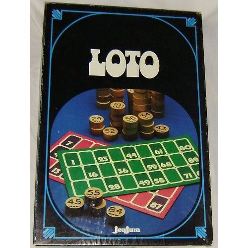 Jeu De Loto Vintage En Bois