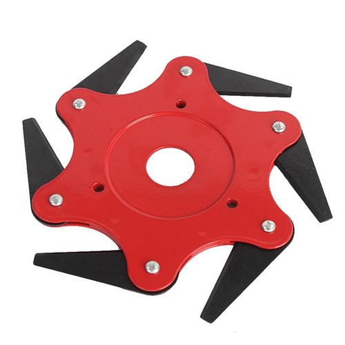 1 pcs Lame 6 dents pour débroussailleuse tondeuse à gazon lame rasoirs tondeuse métal lames tondeuse tête jardin coupe gazon