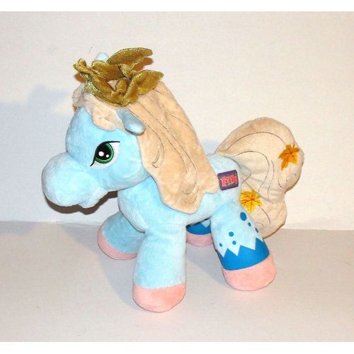 Peluche Poney Bleu Rose Beige Filly Simba Toys Doudou Cheval Poney 26 Cm