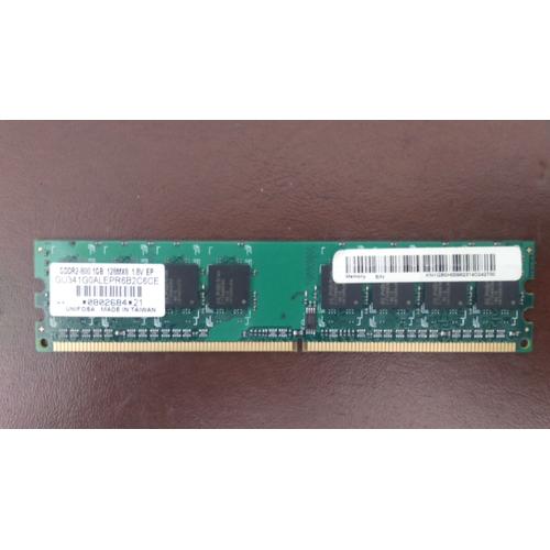 Barette de mémoire UNIFOSA GDDR2-800 1GB 128MX8 1,8V EP