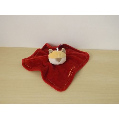 Doudou Chat Tigre Rouge Sucre D'orge