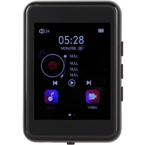 Mini Lecteur MP3 avec Bluetooth 5.0, Son sans Perte, écran Tactile Complet de 2,4 Pouces, Lecteur MP4 MP5, Haut-Parleur intégré, Lecteur de Musique Numérique Multifonction, Prise