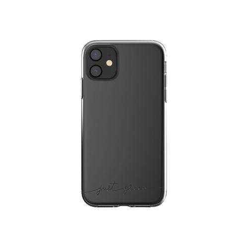 Just Green - Coque De Protection Pour Téléphone Portable - Matériau Végétal 100% Biodégradable Et Compostable - Transparent - Pour Apple Iphone 11