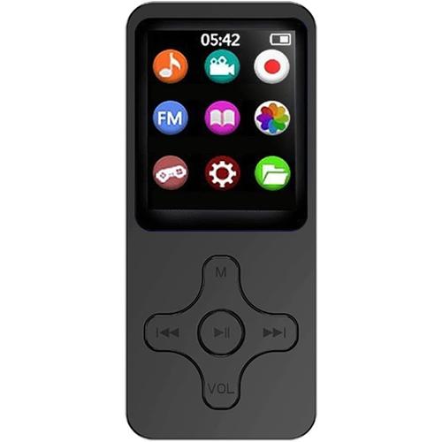 ¿ Haut-Parleur stéréo de Musique, Compatible 5.0, écran Couleur de 1,8 Pouces, Lecteur MP3 de Sport, Haut-Parleur intégré, Lecteur MP3 avec Carte de 32 go, Son sans Perte pour Enfant