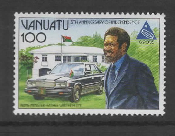 Vanuatu, Timbre-Poste Y & T N° 721, 1985 - Cinquième Anniversaire De L' Indépendance, Président