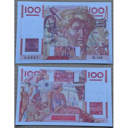 100 Francs (Paysan) France - Reproduction