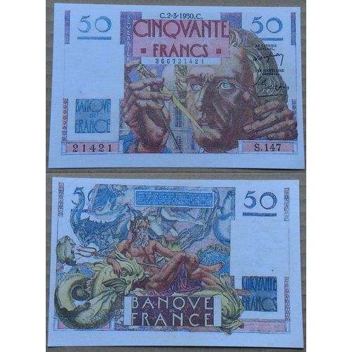 50 Francs (Le Verrier) France - Reproduction